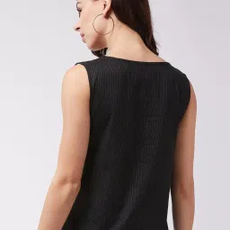 Inweave Black Cotton Printed Top image 2