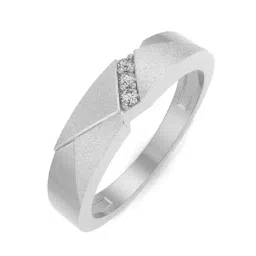 EMORI White Gold Tiego Lab Grown Diamond Band for Men-image-90