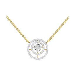 Sparkles Lab Grown Diamond 14k (585) Yellow Gold Pendant for Women-picture-1
