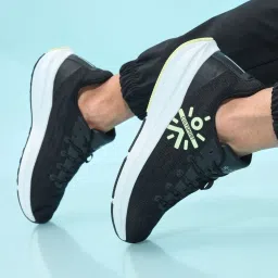 Cultsport Men's Firebird Black Running Shoes image 1