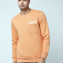Urban Ranger by Pantaloons Orange Regular Fit Printed Sweatshirt image 1