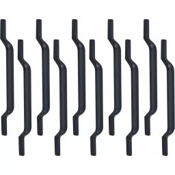 Atom Zinc Black Matte Finish Cabinet/Drawer Handle, CH-ZN-207-SB-08-110 (Pack of 10)-picture-1