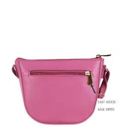 Baggit Pink Solid Medium Sling Handbag image 3