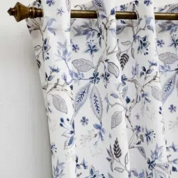 Ariana Blue Blend Digital Room Darkening 7 ft Curtain image 3