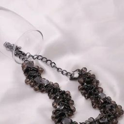 SOHI Black Designer Stone Necklace-picture-39