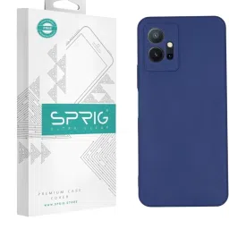 Sprig TPU Matte Back Cover for Vivo T1 5G (Blue) image 1