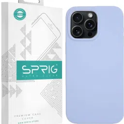 Sprig Liquid Silicone Back Cover for APPLE iPhone 15 Pro (Blue) image 1