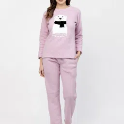 Sweet Dreams Lavender Regular Fit Applique Track Suit image 1