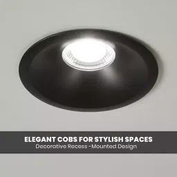 Havells 7 W Crysta Deco LED COB Light Matt Black 3000 K 55 mm Cut Out Diameter and 45 mm Height, LHEEBEPBUE1H007 image 4