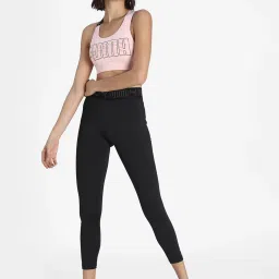 Puma Pink Logo Print Sports Bra image 5