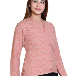 TWENTY ME Women Embroidered Cardigan with Embroidered Detail image 3