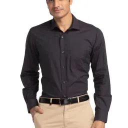 Park Avenue Violet Cotton Regular Fit Printed Shirt-image-64