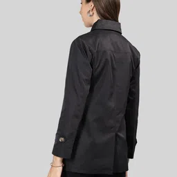 Dlanxa Spread Collar Single-Breasted Trench Coat image 5