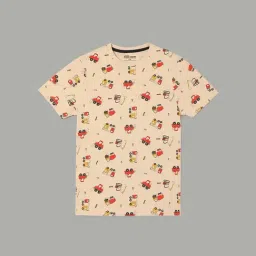 Fame Forever by Lifestyle Kids Cream Cotton Printed T-Shirt-image-39