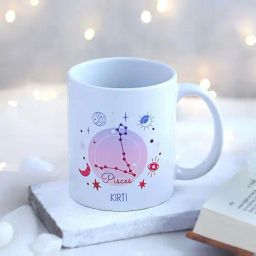 FNP Multicolor Ceramic Personalised Pisces Zodiac Mug (325ml)-picture-16