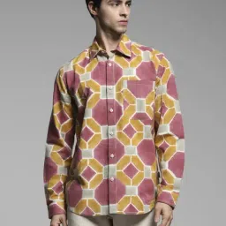 Jack & Jones Multi Cotton Regular Fit Printed Shirt-picture-33