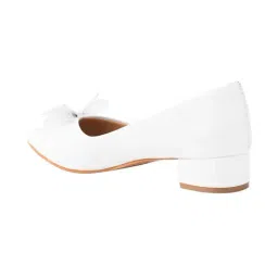 Shoetopia Women's White Casual Pumps image 4