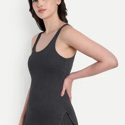 inner element Striped Scoop Neck Thermal Set image 2