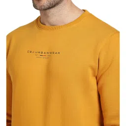 Cantabil Mustard Round Neck Sweatshirt image 4