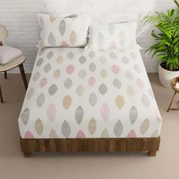 Bianca La-vogue Multicolor Microfibre 152 TC Extra Smooth Double Size Bed Sheet with Pillow Cover-picture-40