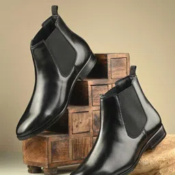 Hirels Men Round Toe Chelsea Boots-image-92