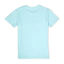 Gini & Jony Kids Blue Cotton Printed T-Shirt image 2