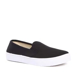 Forever 21 Women's Jet Black Casual Sneakers image 1