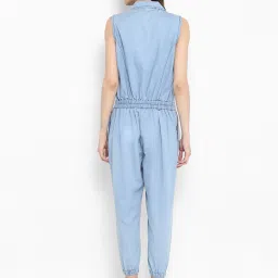 StyleStone Light Blue Midi Jumpsuit image 2