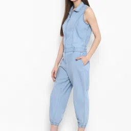 StyleStone Light Blue Midi Jumpsuit image 4