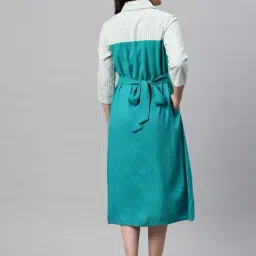 Cottinfab Blue Colourblock Dress image 2