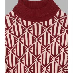 Elle Kids Red Checks Full Sleeves Dress image 3