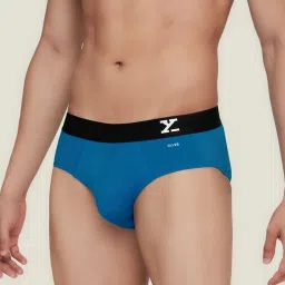 XYXX Black & Azure Blue Regular Fit Briefs - Pack of 2 image 3