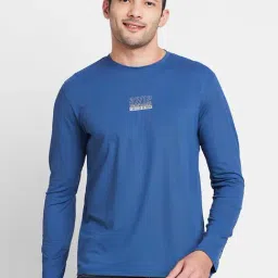 Being Human Blue Regular Fit Printed Crew T-Shirt-picture-20