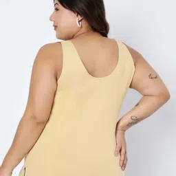Brinns Beige Cotton Fitted Camisole image 2