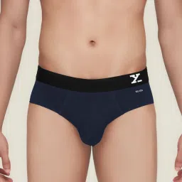 XYXX Navy & Grey Regular Fit Briefs - Pack of 2 image 1