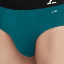 XYXX Dark Maroon & Teal Regular Fit Briefs - Pack of 2 image 4