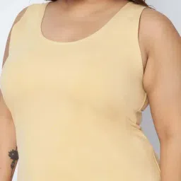 Brinns Beige Cotton Fitted Camisole image 5