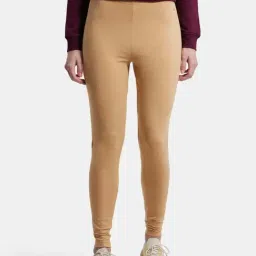 Jockey AW87 Women's Super Combed Cotton Elastane Stretch Leggings with Ultrasoft Waistband-picture-15