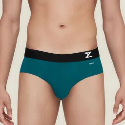 XYXX Green & Azure Blue Regular Fit Briefs - Pack of 2 image 1