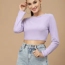 KASSUALLY Solid Crop Top-picture-13