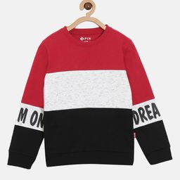3PIN Girls Multicoloured Colourblocked Sweatshirt-picture-38