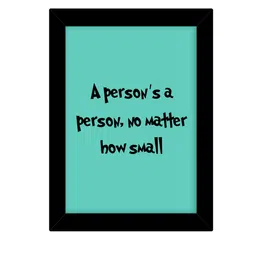 TIED RIBBONS Black & Green Inspirational Printed Wall Art image 1