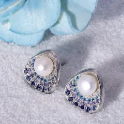 GIVA 92.5 Sterling Silver Pearl in a Shell Earrings for Women-picture-18