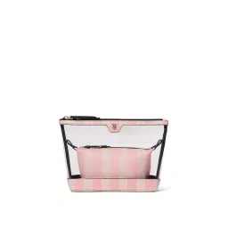Victoria's Secret Colorblock Pink Makeup Bag-image-2