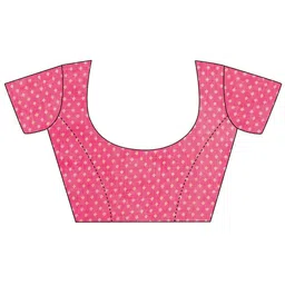 BAPS Printed Zari Pure Linen Saree image 4