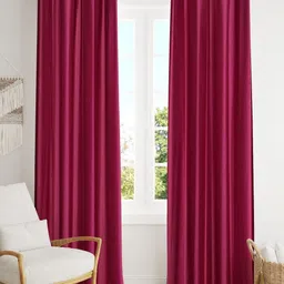 Galaxy Home Decor Purple Set of 2 Long Door Curtain-image-54