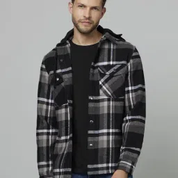 celio celio* Black Cotton Regular Fit Checks Shirt-picture-24