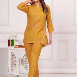BAESD Cotton Printed Tunic With Trousers Co-Ords-picture-19