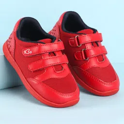 Babyoye Casual Shoes with Velcro Closure - Red-picture-15