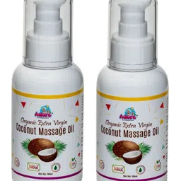 Adore Organic Extra Virgin Cold Pressed Pure & Premium Coconut Massage Oil- 100 ml- 2 Bottles-image-2